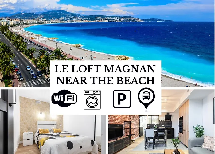 Le Loft Magnan - Ac- Pres Mer - Wifi - Parking - Confort Et Moderne - Supermarches Et Tram Proches